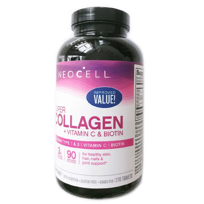 Super Collagen Vitamin C & Biotin Healthy Skin Hair Nails 270 Tablets