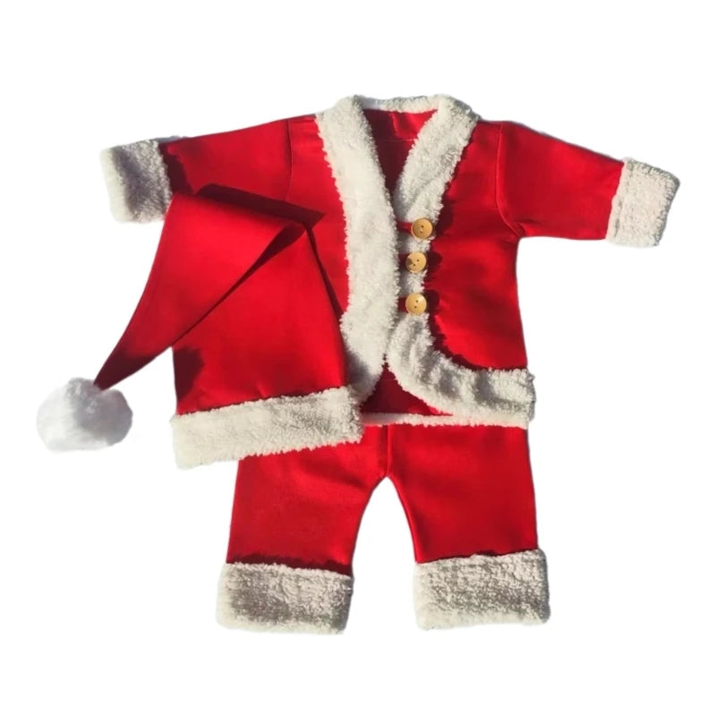 Christmas Outfits Baby Infants Stripe Crochet