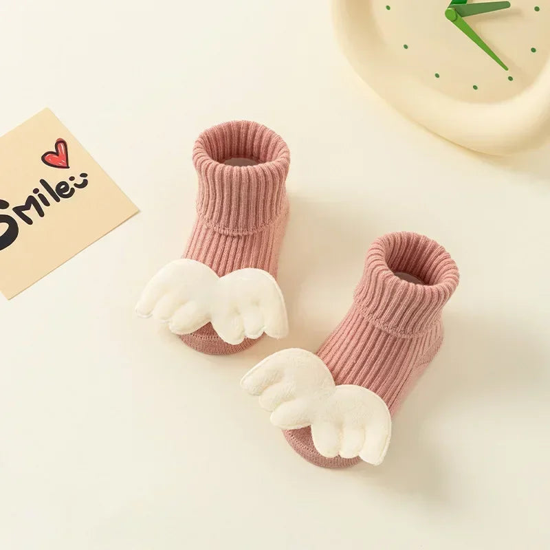 Baby Socks Winter Autumn Non-slip Floor Socks Newborn Baby Cartoon 3D Doll Toddler Socks for Kids 0-3Y