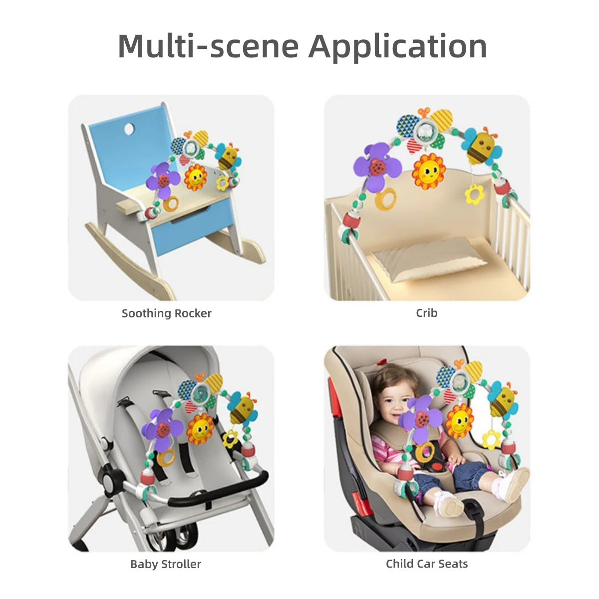 Crib Hanging Toys for Baby Toys 0-12 Months Cloth Rattles Cartoon Doll Mobiles Newborn Gift Baby Educational Accessories Stuff
