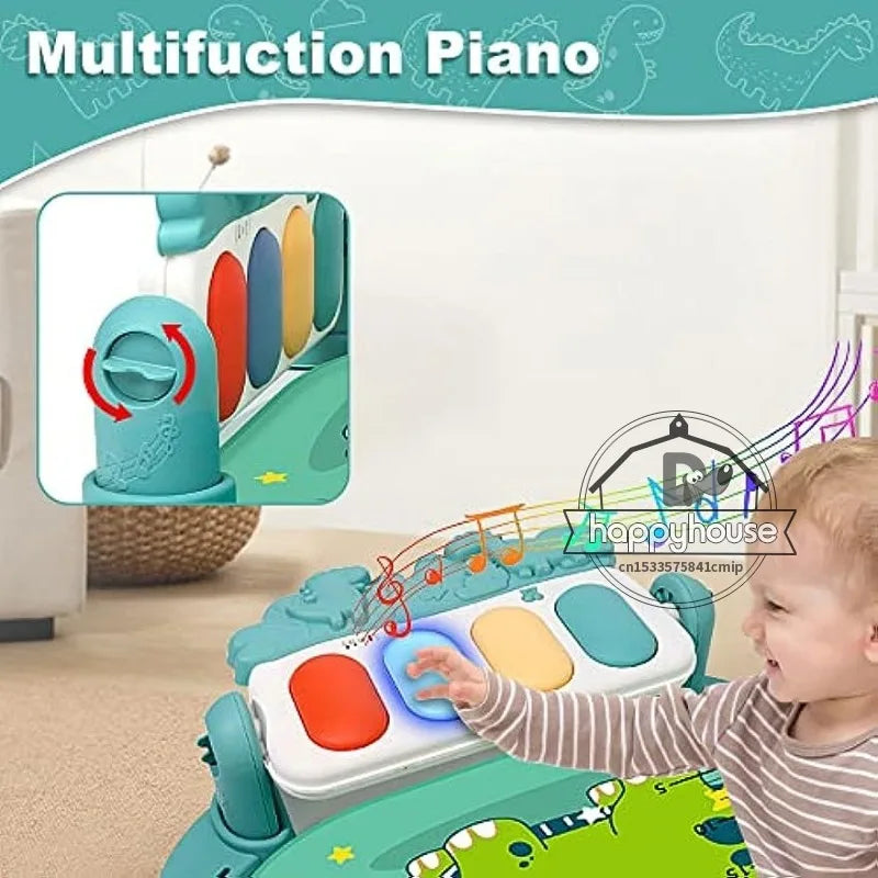 Baby Play Mat Baby Gym Play Piano Baby Activity Gym Mat with Music and Lights Piano Gym Baby Play Mat Gift for Babies Newborn