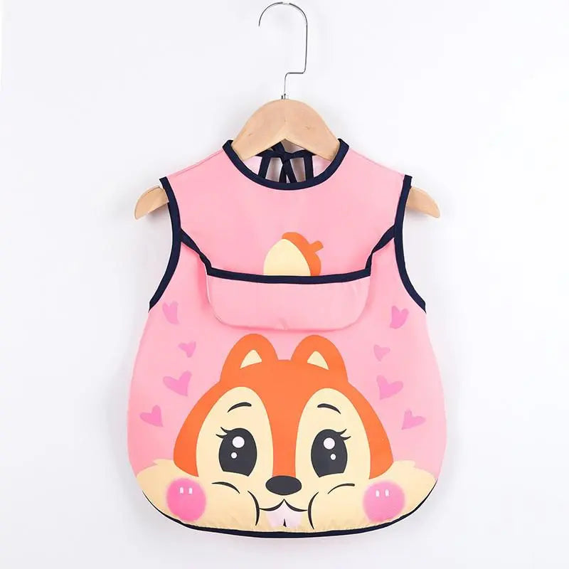 Baby Feeding Bib Apron Pocket Infant