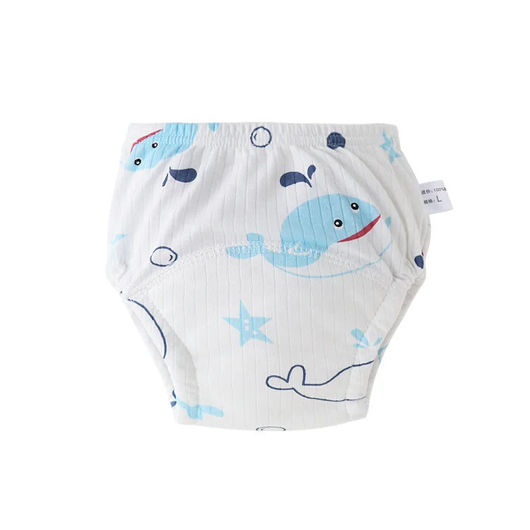Baby Cotton Diapers Reusable Kids Training Pants Waterproof Underwear Boys Girls Washable Toilet Pants Nappy Changing Panties