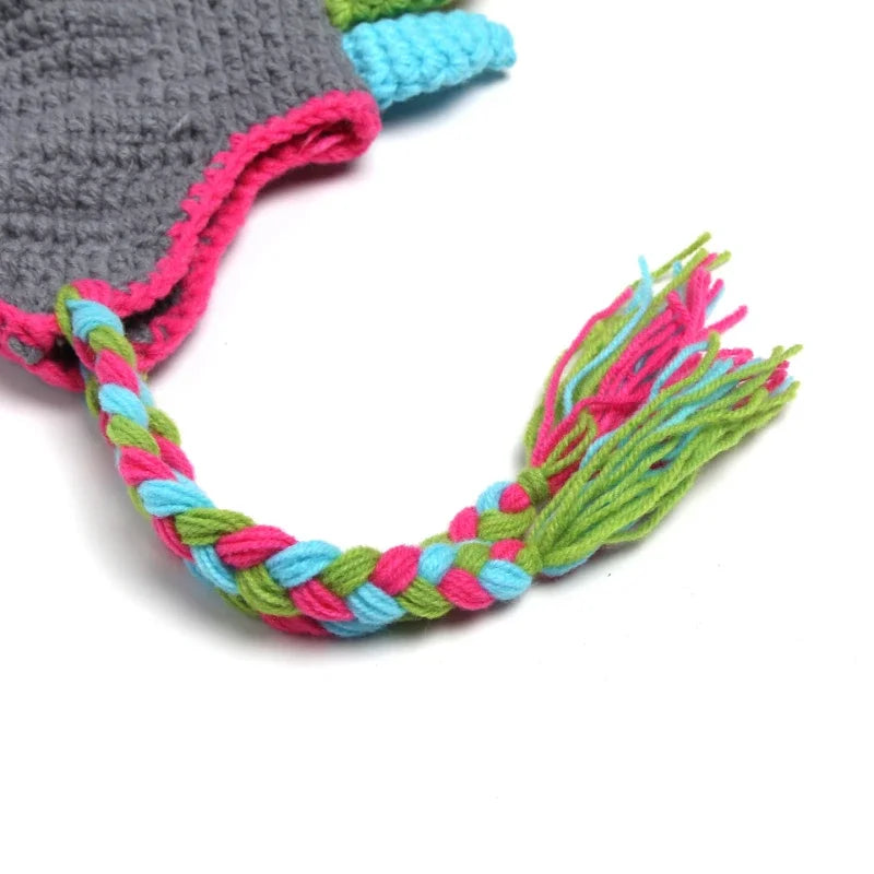 Newborn Photo Props Clothing Set Wool Knitted Costume Cartoon Dinosaur Photography Accessories Shooting Baby Souvenirs Gift