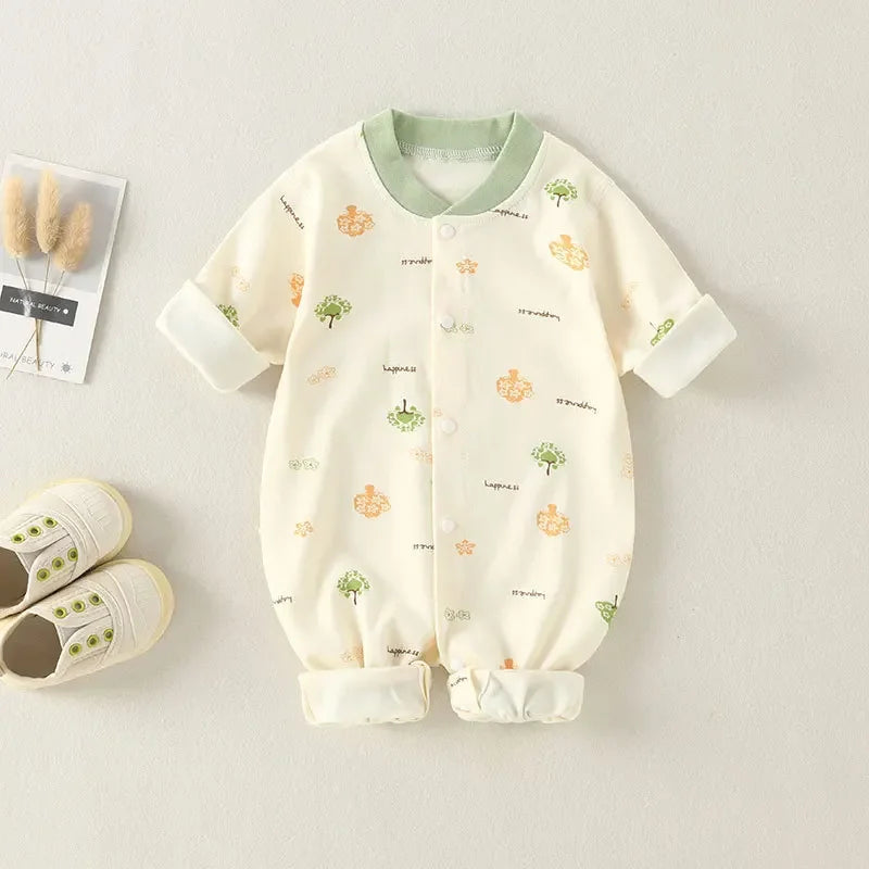 Baby Cotton Print Infant Comfort One Piece Jumpsuit