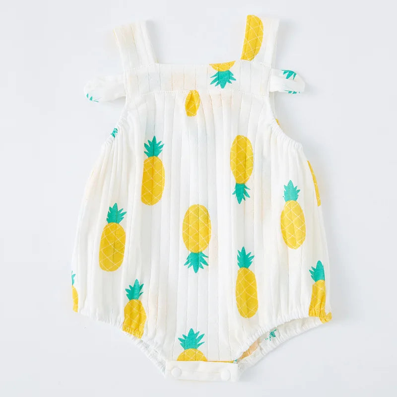 Newborn Baby Romper Straps Bodysuit 100% Cotton