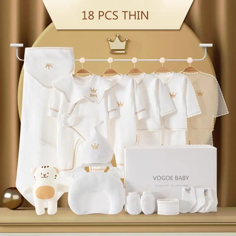 Newborn Baby Clothing Set 15/17/18/20 pieces/0-6 Months 100% Cotton