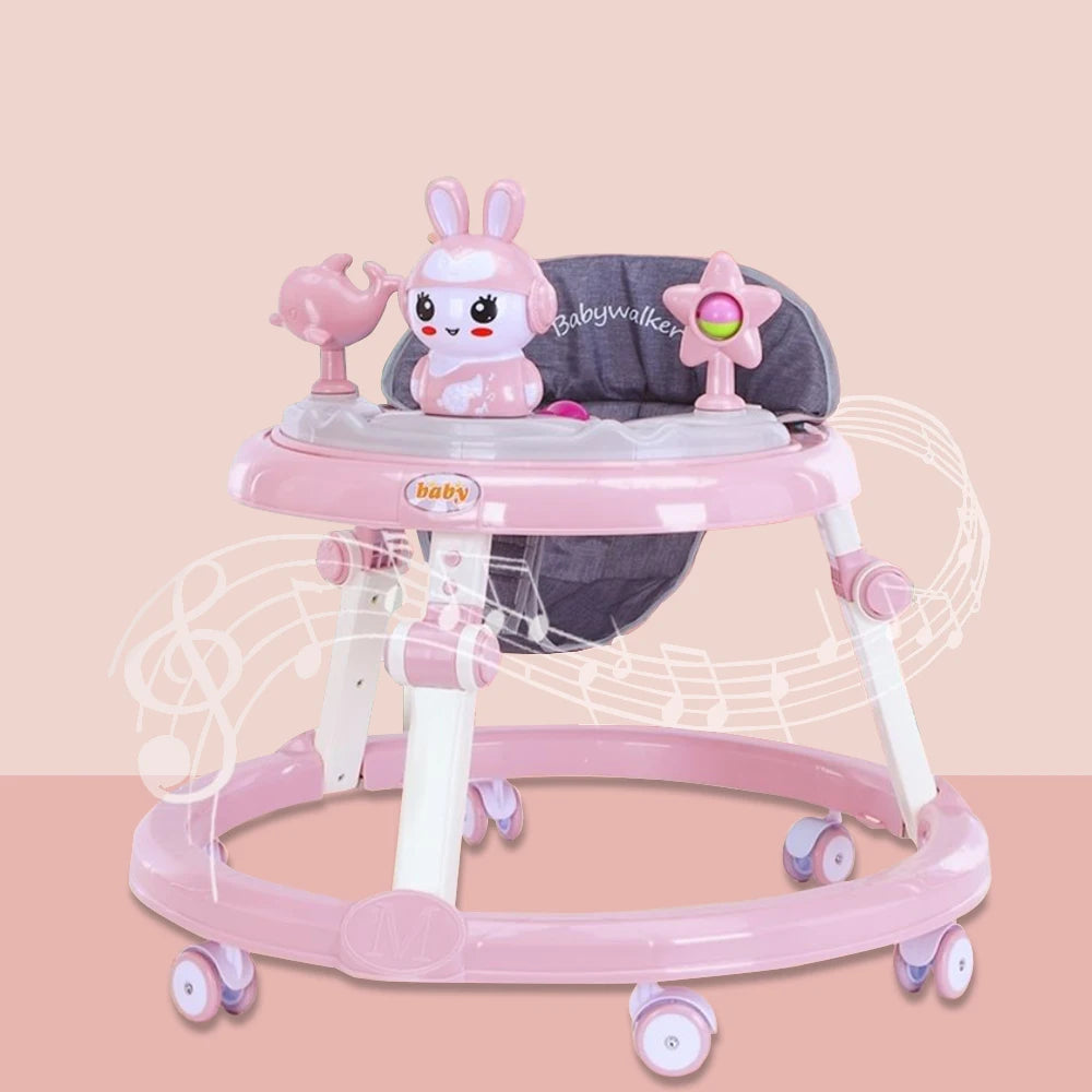Baby Walker with Music Toys Foldable Activity Baby Walker