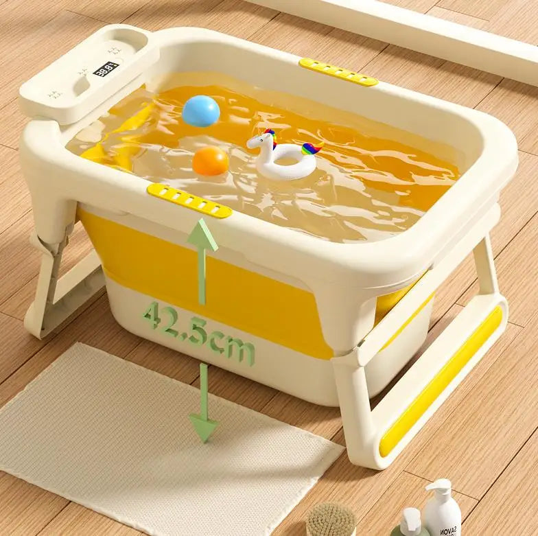 Sitting and lying baby bathtub, newborn baby supplies, children's bathtub, newborn bathtub, large bathtub combination