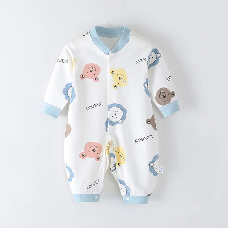 Baby Set 0-24M Neonatal Cartoon Breathable Bodysuit