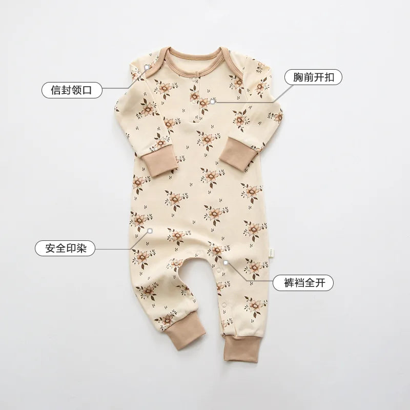 Nordic Style Cotton Comfortable Baby Autumn Bodysuit