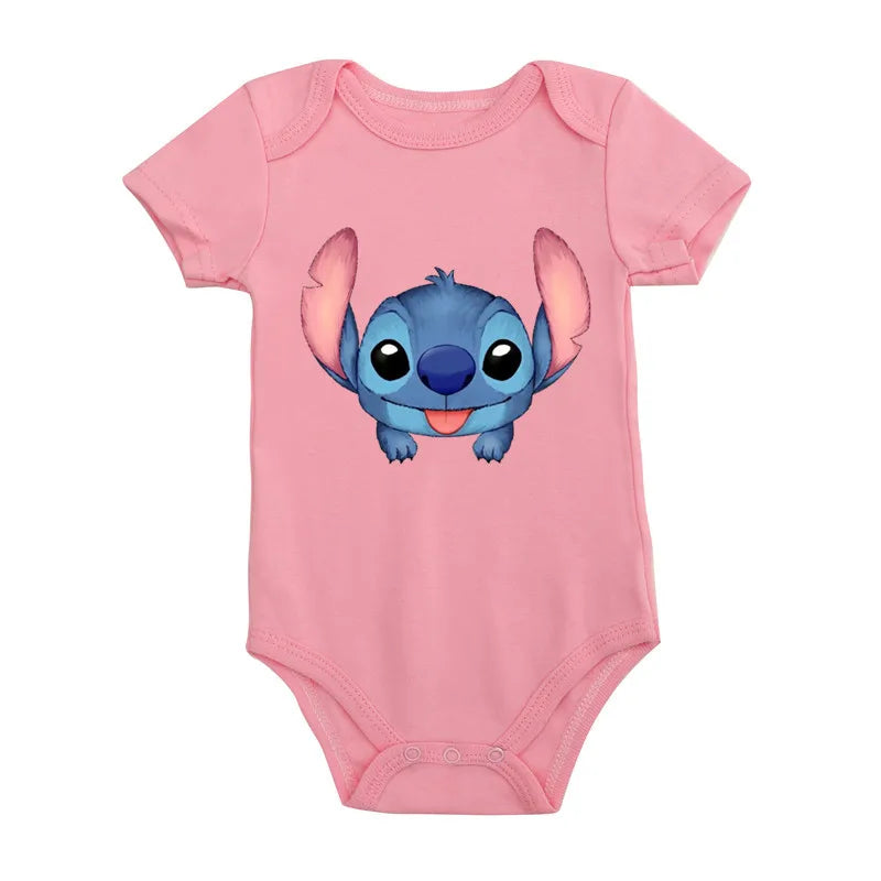 Cotton Newborn Baby Cute Disney Lilo & Stitch Bodysuit