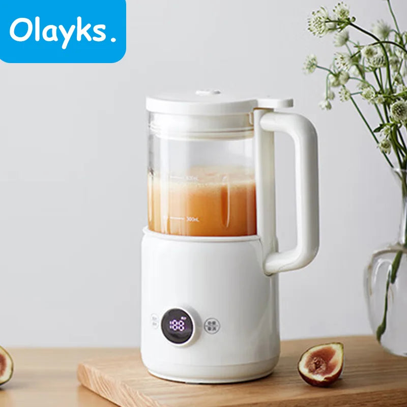 Olayks Mini Food Blender 600ml Soymilk Maker Baby Food Supplement Maker Multifunction Mixer Kitchen Appliances 220V