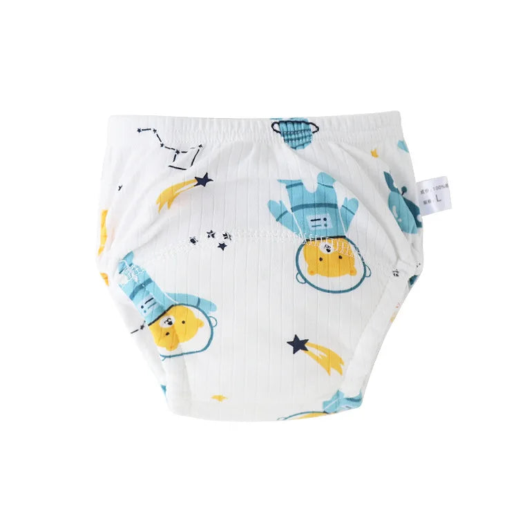 Baby Cotton Diapers Reusable Kids Training Pants Waterproof Underwear Boys Girls Washable Toilet Pants Nappy Changing Panties