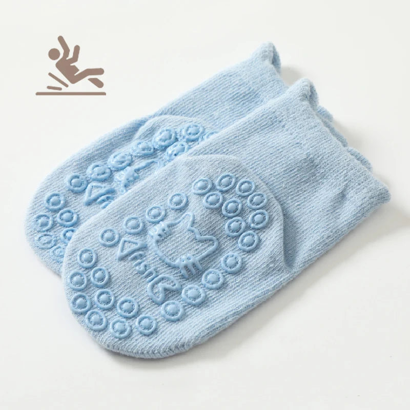 Baby Socks Cartoon Baby Anti-slip Socks Cute Cat Toddler Girl Socks Spring Autumn Boy Kids Socks Baby Accessories