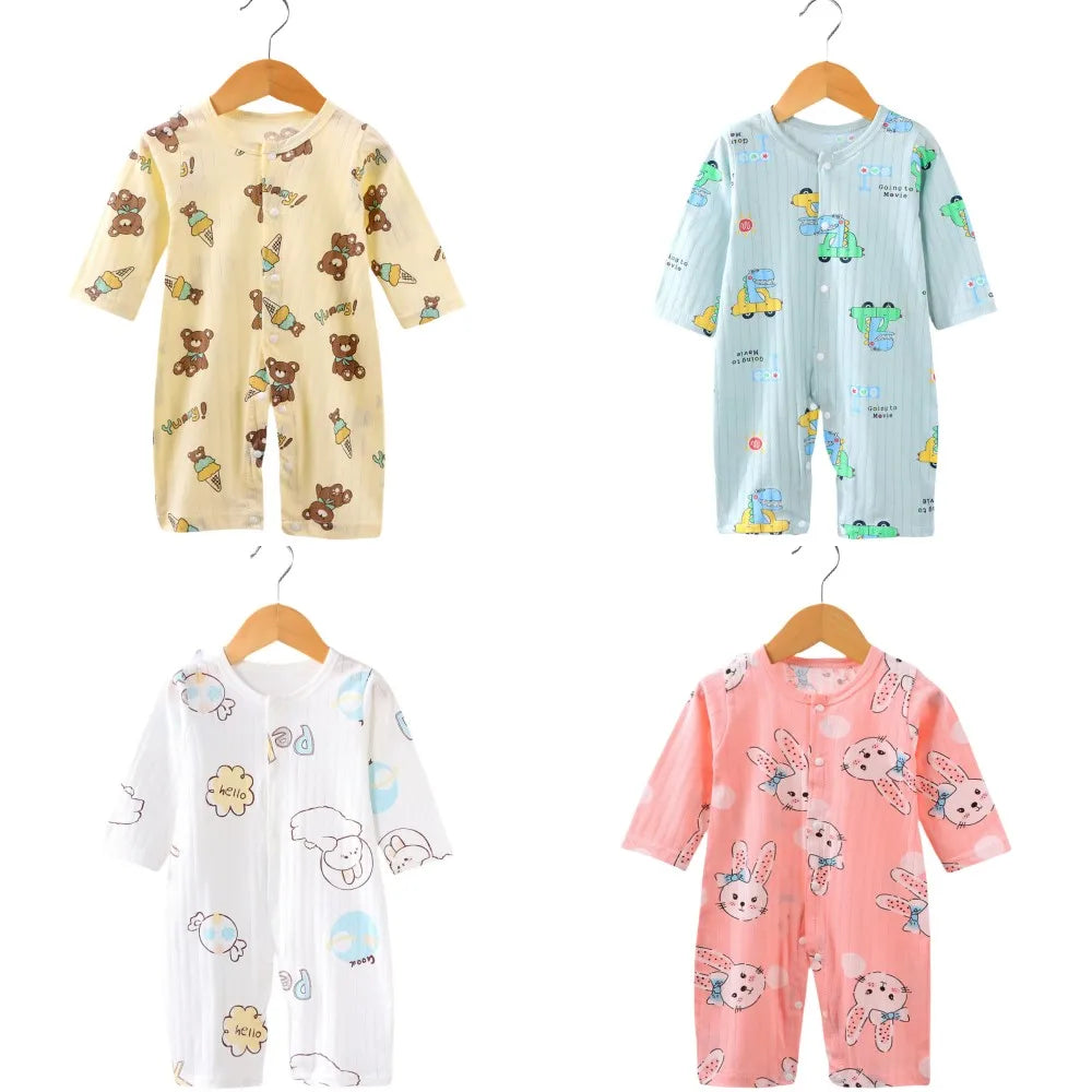 Baby Cotton Long-sleeved Sleepwear Clothing