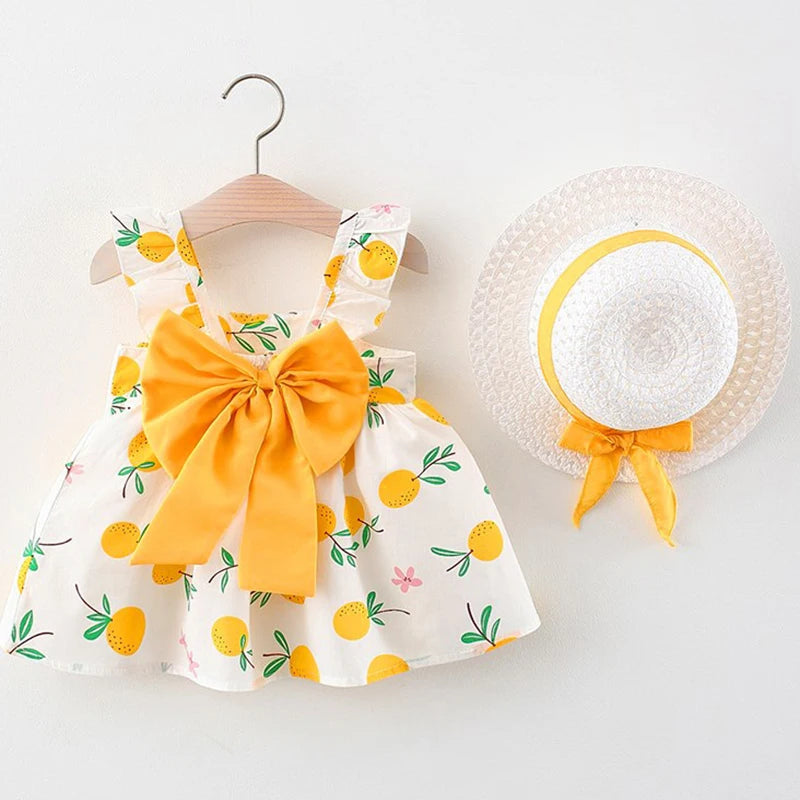 Baby Girls Dresses Summer Dress Newborn Toddler Children Clothes Kids Princess Party Fashion Outfit 1 2 3 Year Dresses Bow Dot