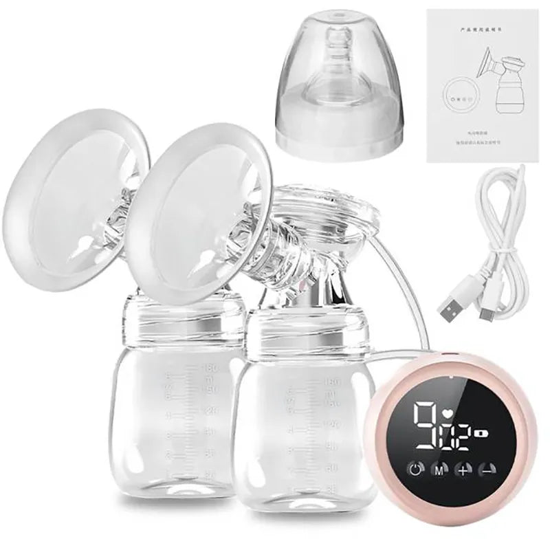 Electric Breast Pump Baby Breast Feed Milker Milk Bottle