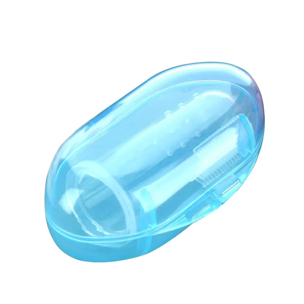 Baby Toothbrush Dental Care Silicone Clear Finger Brush Teether