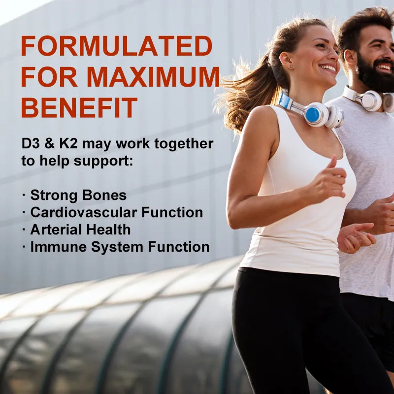 Vitamin D3 with K2 Complex Supplement Health Care