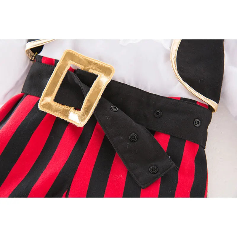 Baby Boys Captain Pirate Costume Infant Toddler Romper Jumpsuit