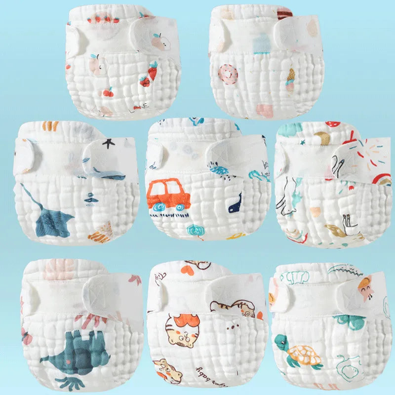 Baby Reusable Diapers Gauze Diapers Training Pants