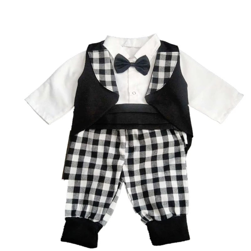 Baby Boys Photo Outfits Newborn Cosplay Grandpa Baby Foto Gift