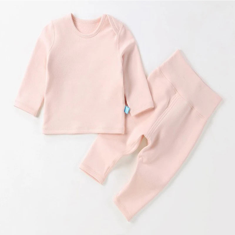 Winter 0-3 Years Baby 2-piece Set Cotton Thermal Underwear