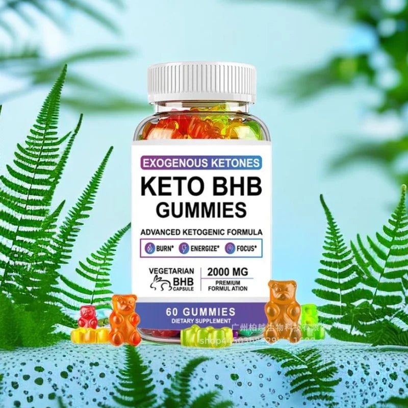 Ketogenic four-color gummy bear ketone for weight loss and fat metabolism control appetite, satiety and strong muscle mass