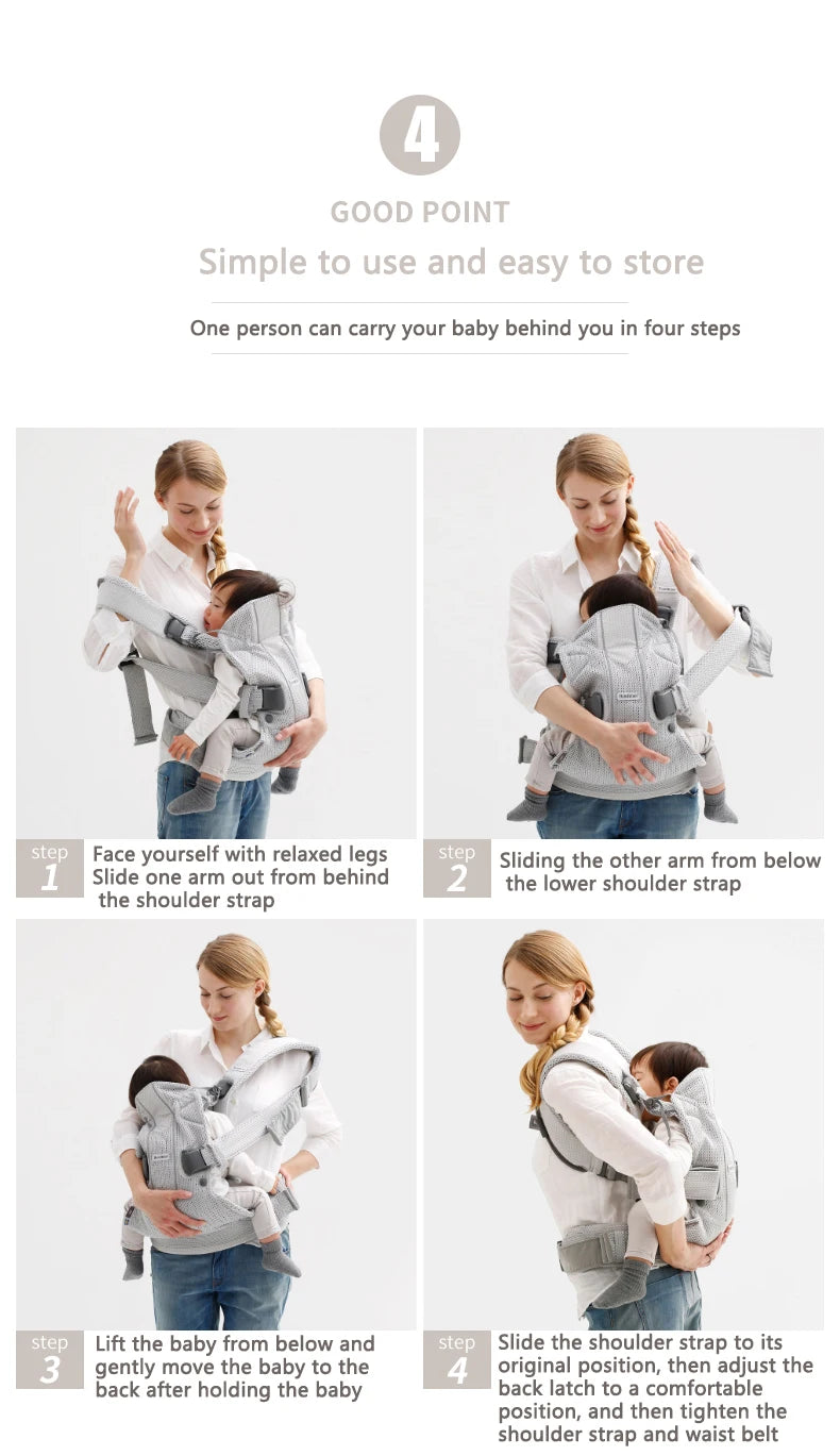 Baby carrier Air baby sling front holding baby front and back
