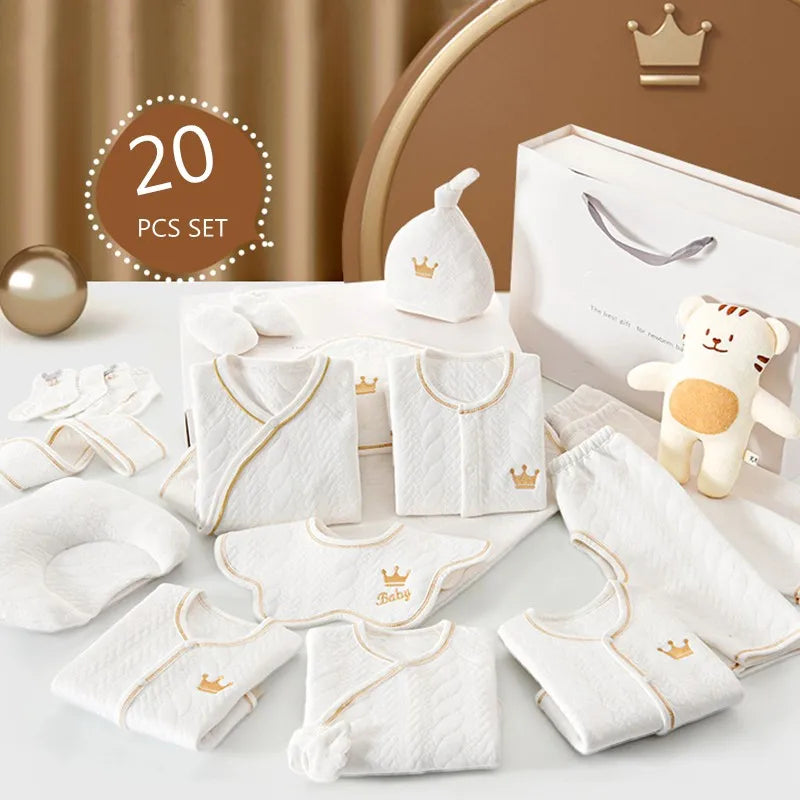 Newborn Baby Clothing Set 15/17/18/20 pieces/0-6 Months 100% Cotton