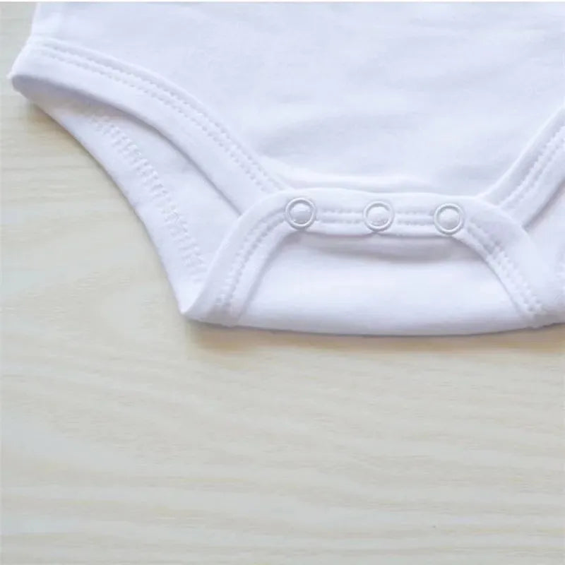Newborn 100% Cotton Pure White  Bodysuits for Infants