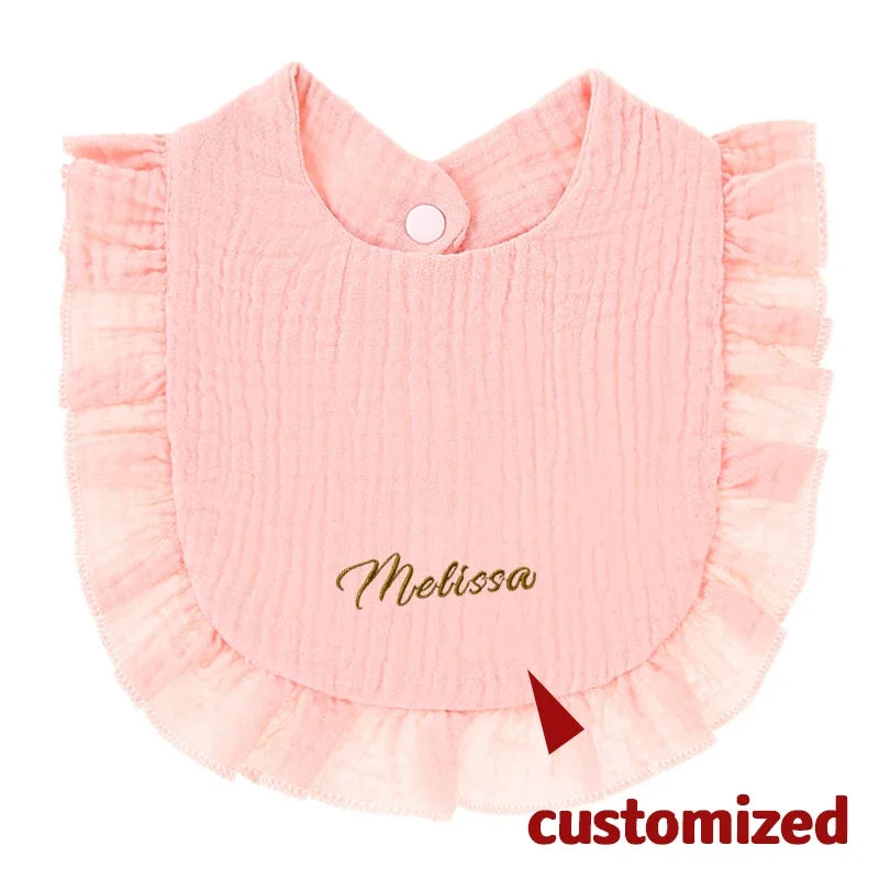 Baby Comforter Bibs Lace Cotton Newborn Accessories