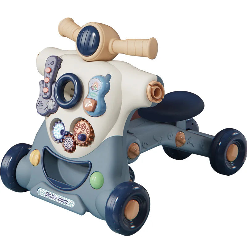 Three-In-One Walker With Music Toy Anti-Rollover