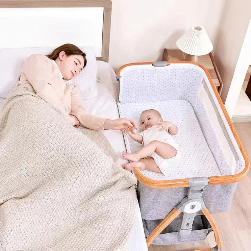 Portable Bed Guard Baby Bedside Crib Aluminum Alloy Folding Bed