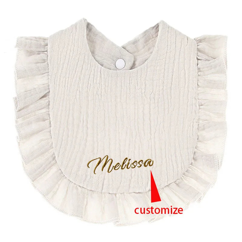 Baby Comforter Bibs Lace Cotton Newborn Accessories