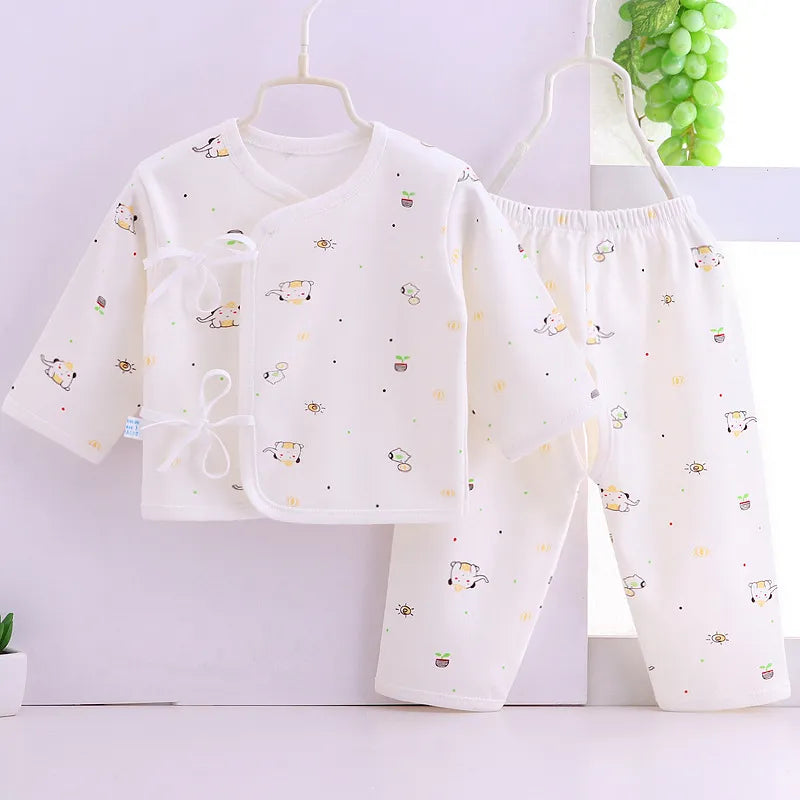 Cotton Tops+Pant 2Pcs Set Soft Underwear