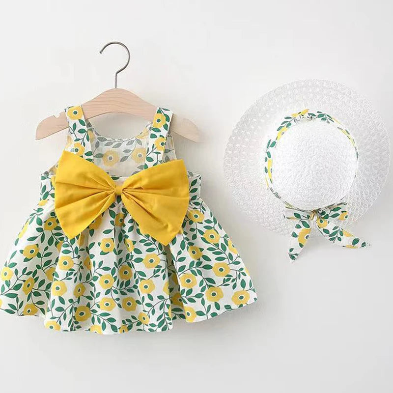 Baby Girls Dresses Summer Dress Newborn Toddler Children Clothes Kids Princess Party Fashion Outfit 1 2 3 Year Dresses Bow Dot