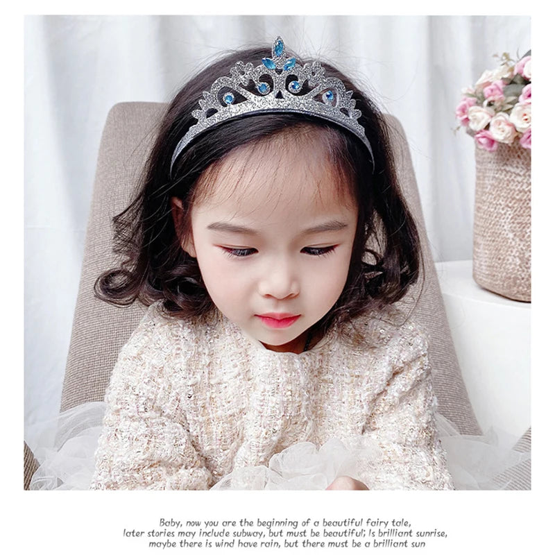 ZANLLOY Princess Crown Role-playing Baby Girl Toys Children Snowflake Crown Headband Gift Baby Hair Accessories