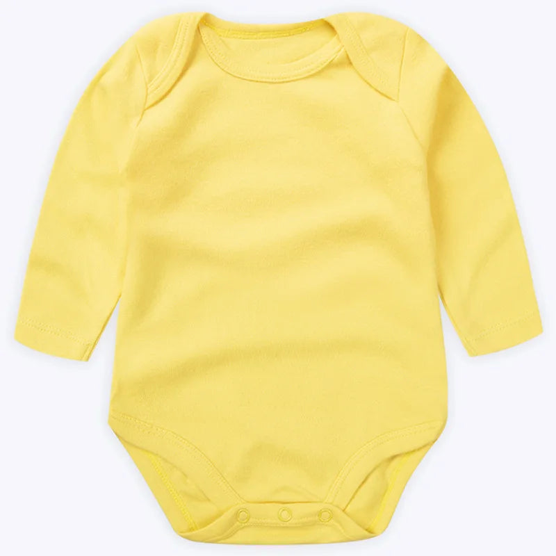 Baby Long Sleeve Bodysuits Newborn 100% Organice Cotton