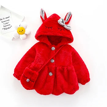 Baby Plush Jacket Cute Rabbit Ears