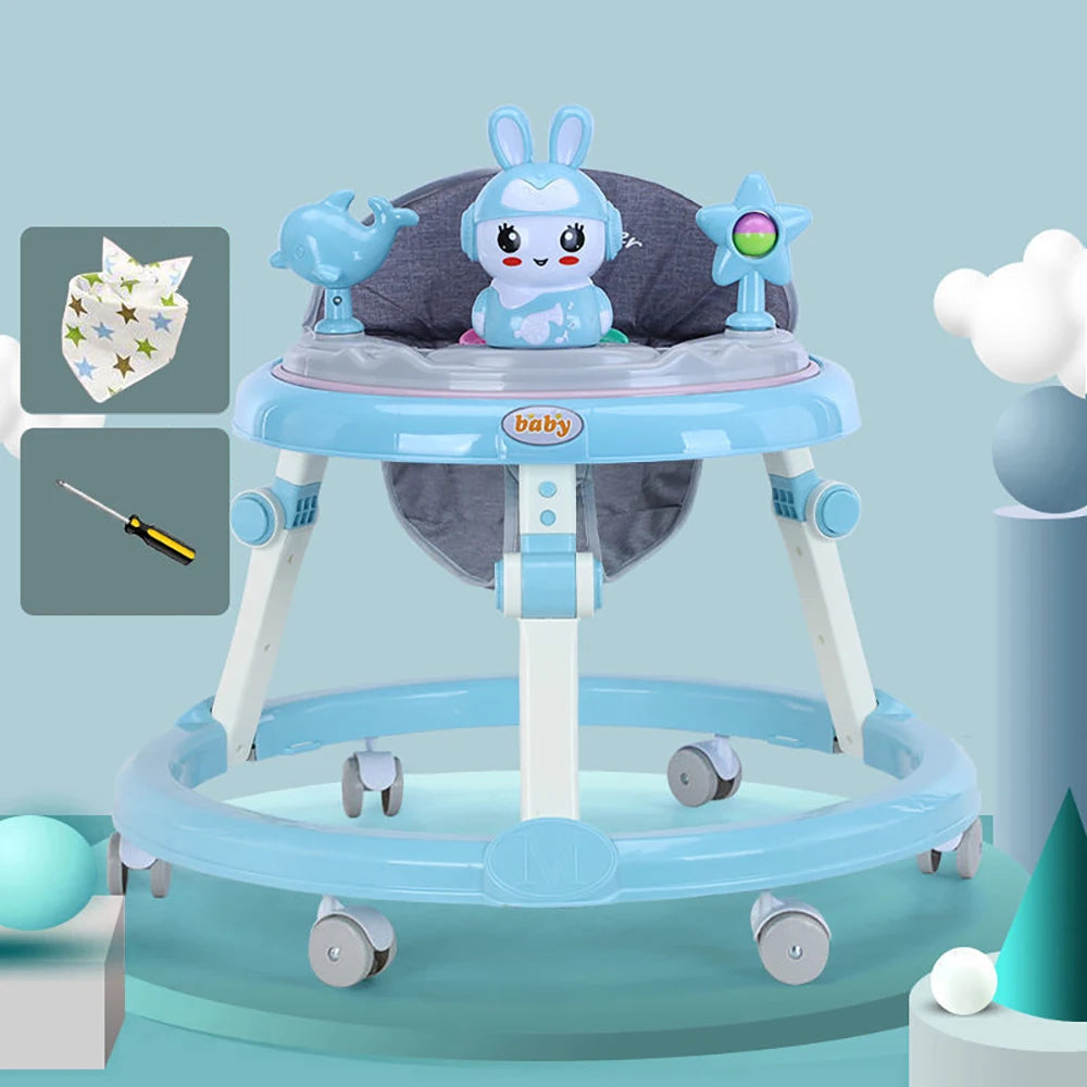 Baby Walker with Music Toys Foldable Activity Baby Walker