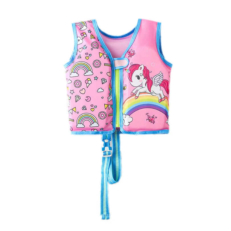 Baby Swim Buoyant Vest Kids Learn Swimming Aids Swim Trainer Child Life Jacket Boy Girl Cute Swimsuit Swimming Pool Accessories