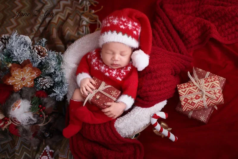Baby Christmas  New Year clothes theme props