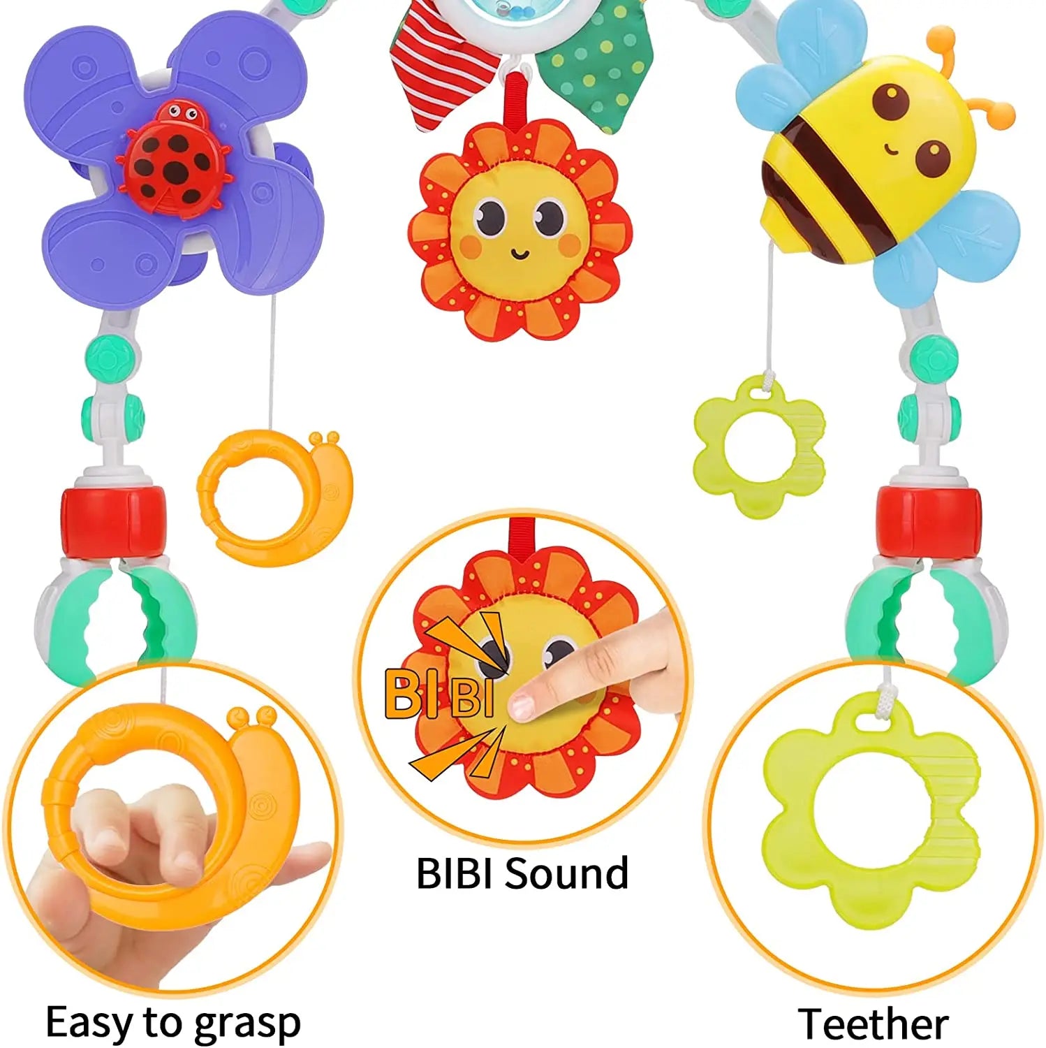 Crib Hanging Toys for Baby Toys 0-12 Months Cloth Rattles Cartoon Doll Mobiles Newborn Gift Baby Educational Accessories Stuff