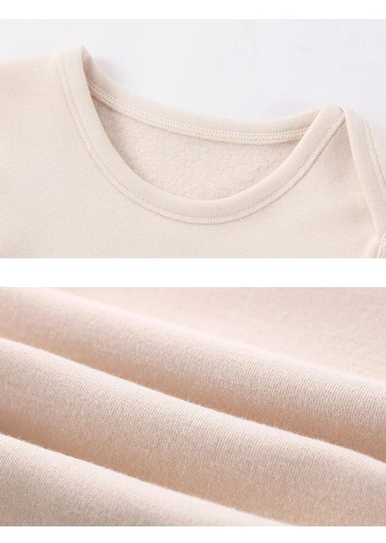 Winter 0-3 Years Baby 2-piece Set Cotton Thermal Underwear