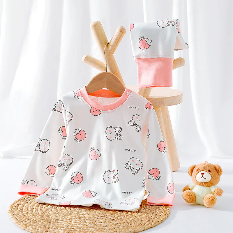Cotton Underwear Set Infant Toddler Boy Girl Cartoon Printed 2 Pieces