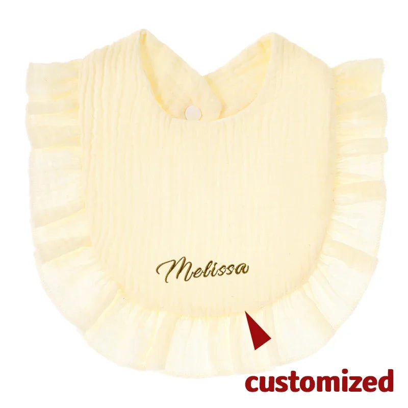 Baby Comforter Bibs Lace Cotton Newborn Accessories