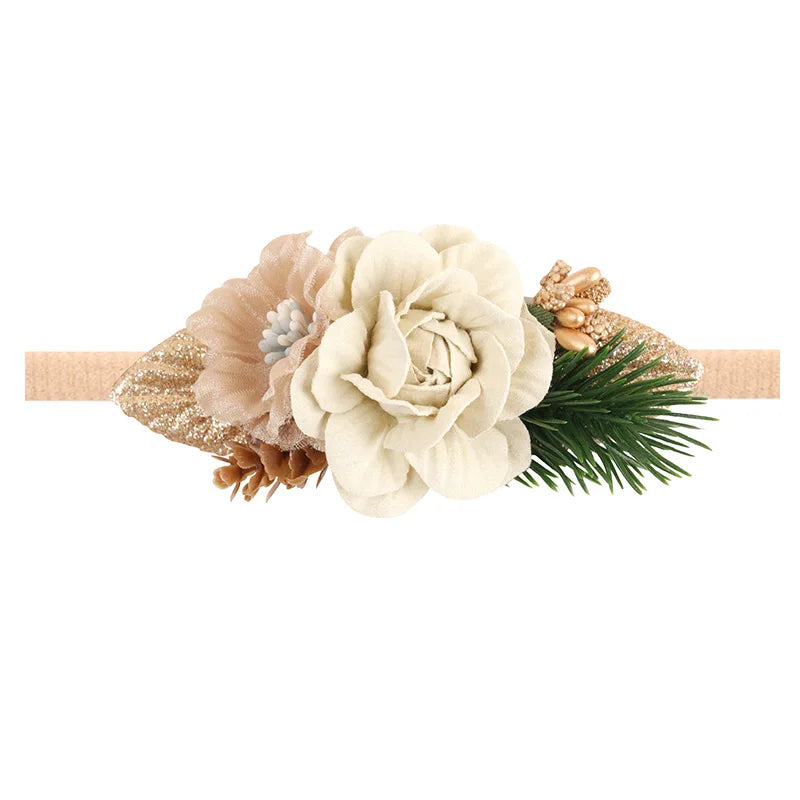 Baby Girl Newborn Elastic Flower Toddler Hair Band