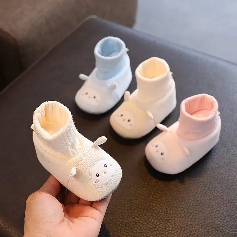 Baby Shoes Spring Autumn Male Female Babies Keep Their Shoes on 6-12 Months Old 0-1 Years Old Cotton Shoe Soft